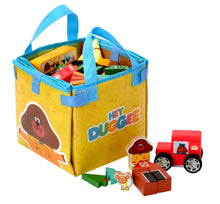 Load image into Gallery viewer, Hey Duggee Vehicle Block Set with Fold Up Storage Bag
